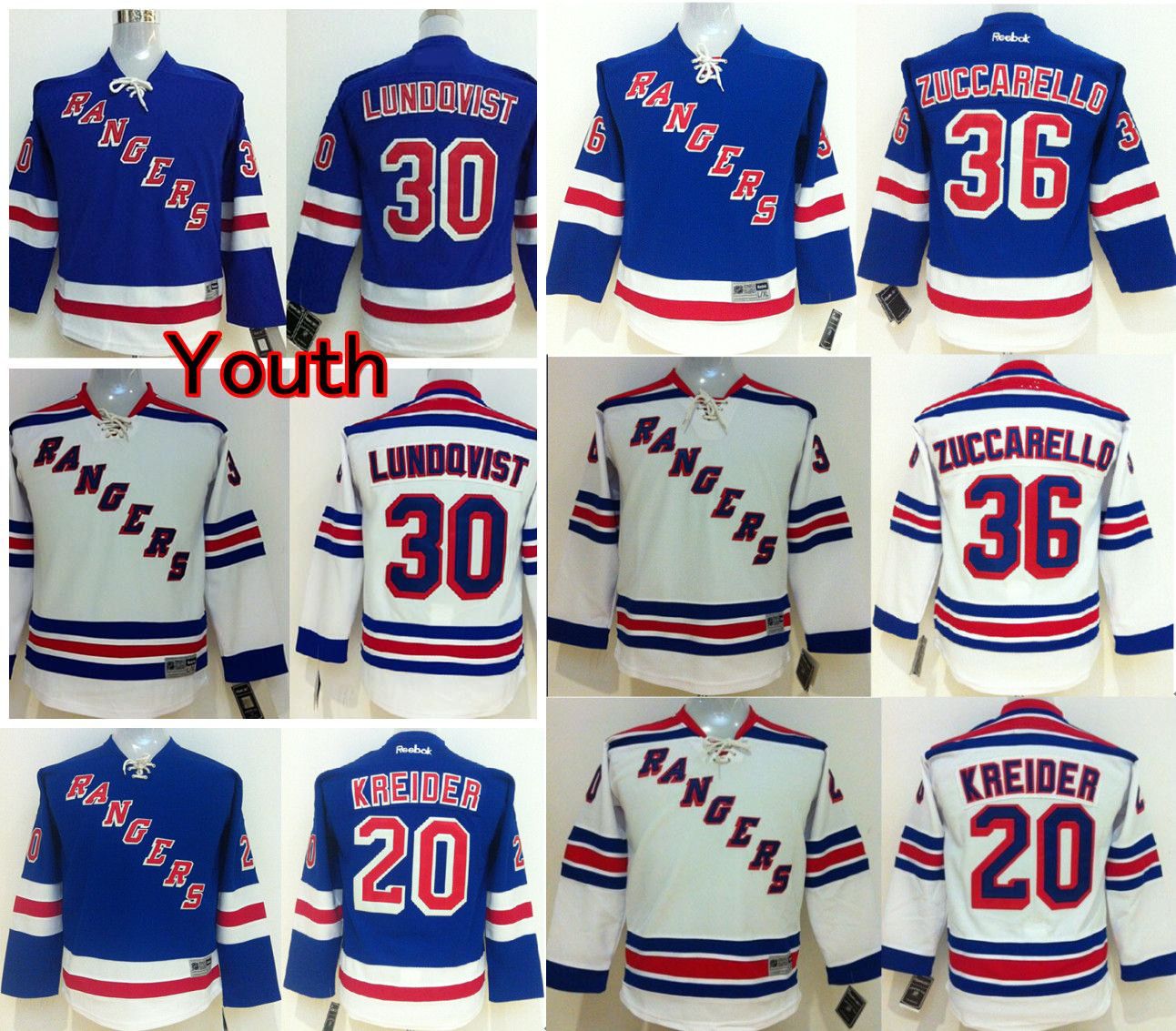 2019 New York Rangers Ice Hockey Kids Jerseys Cheap 30 Henrik