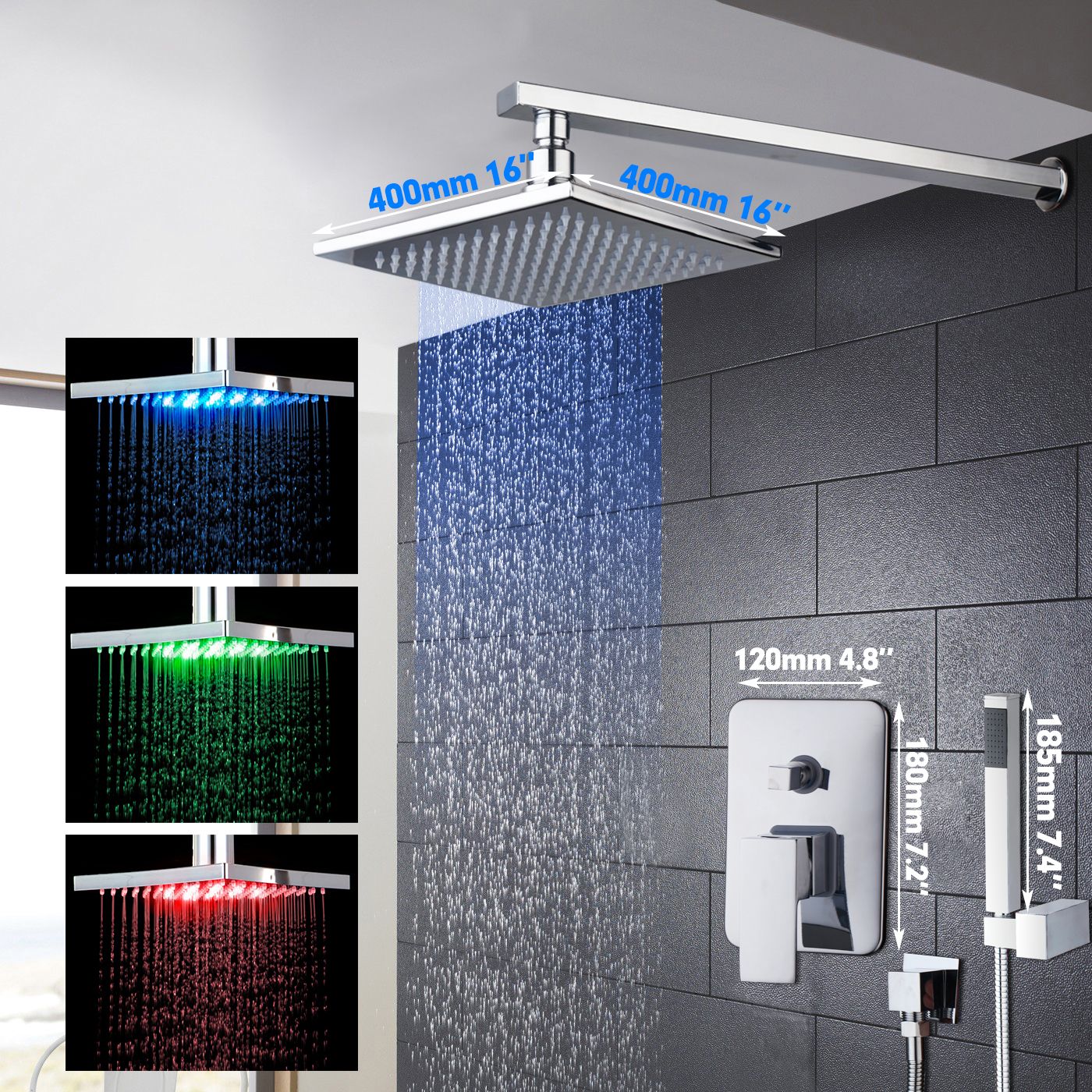 2017 Led Classic Superior In Quality 8 Inch Bathroom Faucet Chrome
