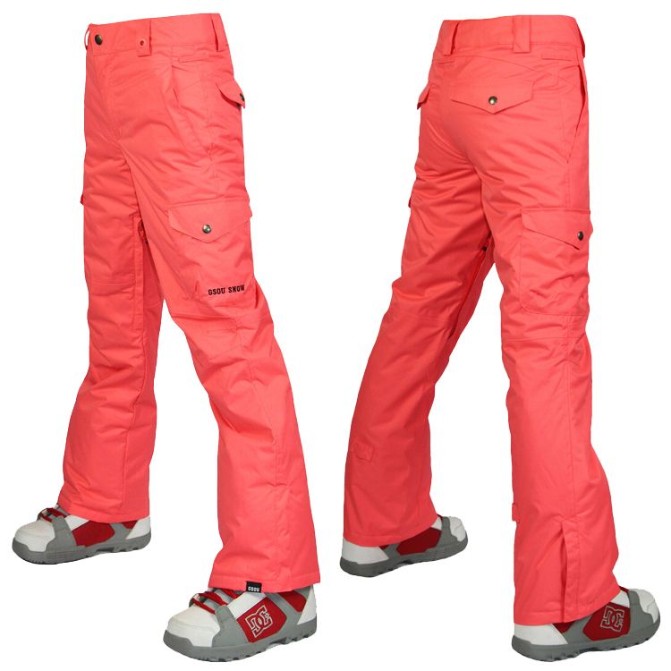 2019 2015 Womens Watermelon Red Ski Pants Female Blue Snowboarding