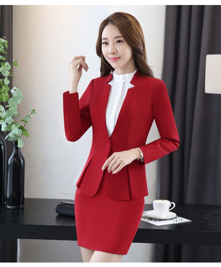 Compra Traje De Vestir Para Mujer Profesional Blazers Para Mujer Con Falda  OL Trajes De Trabajo De Carrera Envío Libre DK851F Barato | Entrega Rápida  Y Calidad | Es.Dhgate
