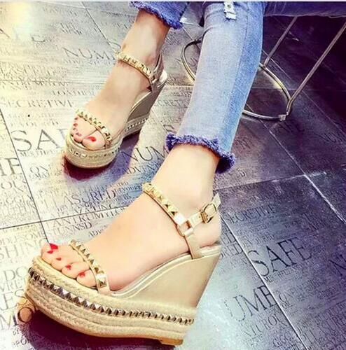 Compre Zapatos Para Mujer Baratos Remache De Verano Sandalias Con