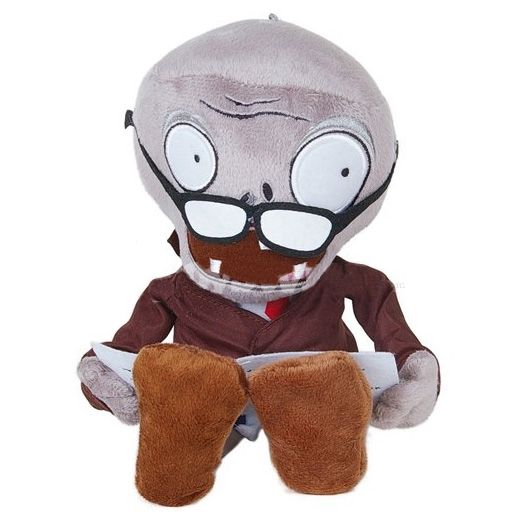 2021 Plants VS Zombies Plush Toy Stuffed Animal Newspaper Zombie 28cm