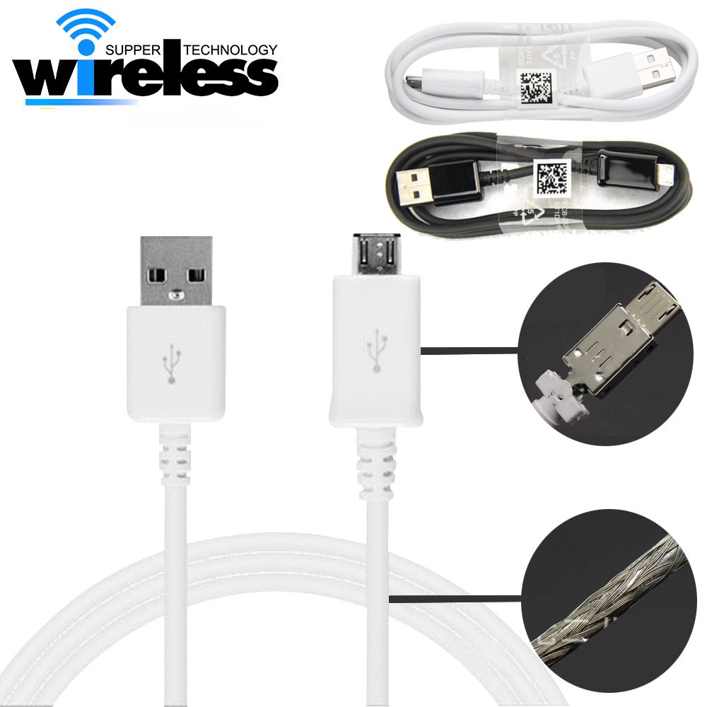 1m/3ft Cell Phone Usb Charging Charger Cable With V8 Micro Data Cable For HTC Samsung S6 S7 Edge