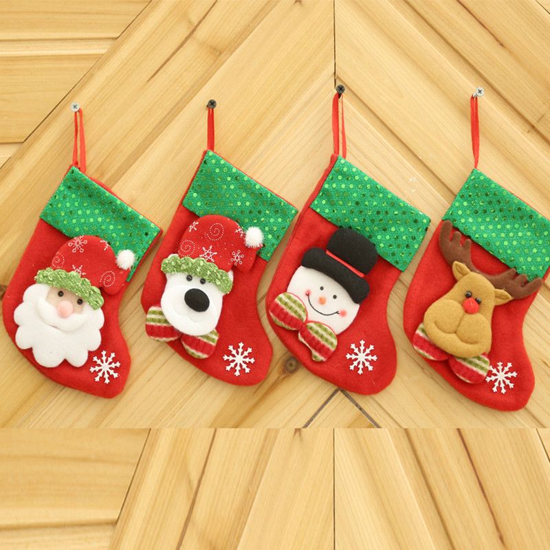 16 9 cm new year gift for child christmas stockings socks santa
