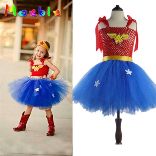 groa handel kinder baby madchen wonder woman tutu kleid superhero groa handel kinder baby madchen wonder woman tutu kleid superhero prinzessin diana cosplay kostum weihnachten halloween party cartoon dress up foto