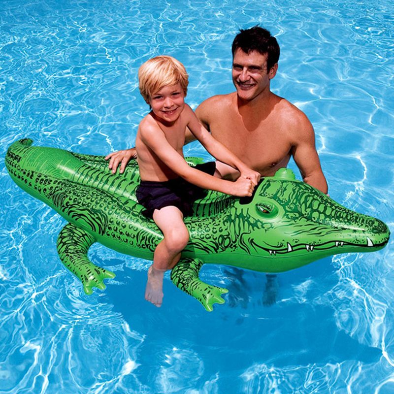 inflatable pool crocodile