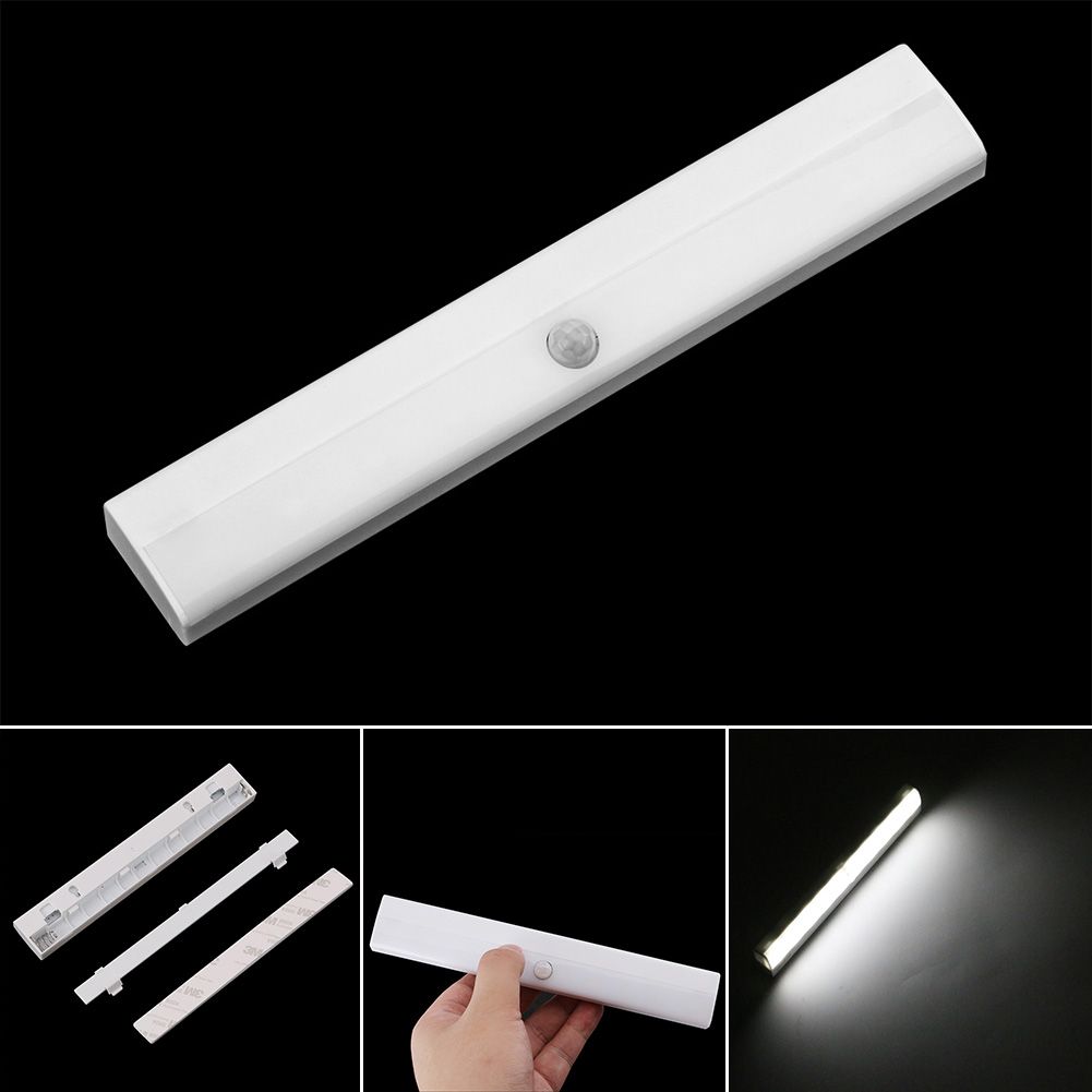 Night Lights 10 Led Pir Infrared Motion Sensor Lamp Night Lights 10 Led Pir Infrared Motion Sensor Lamp Kitchen Ni Detector Closet Cabinet Battery Portable Lanterns Hiking Camping