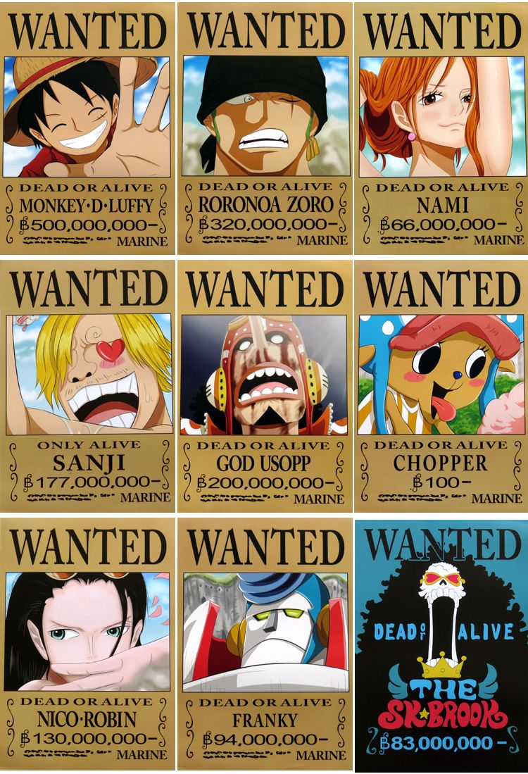 2019 unframed onepiece wanted