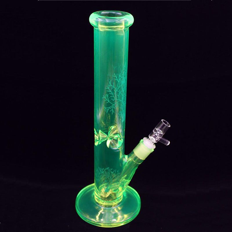 2019 Green Big Glass Bongs Water Pipes For Smoking Pipe Perc Heady