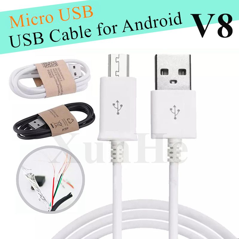 Micro USB Data Sync Cargador Cable de carga Cable para Android Samsung LG HTC Sony