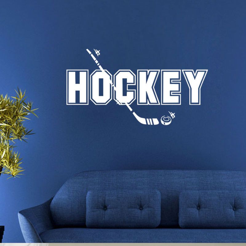 high quality hockey wall sticker sofa background decorative diy