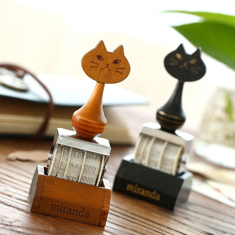 Whole Cartoon Cat Vintage Date Stamp Diy Roller Knob Cute Whole Cartoon Cat Vintage Date Stamp Diy Roller Knob Cute Stamps Custom Postage From Rosaling 34 19 Dhgate Com