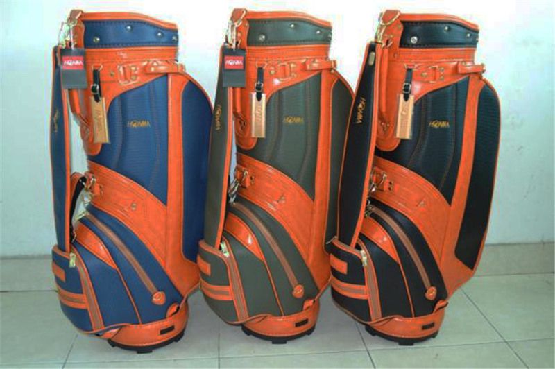 2019 HONMA Golf Bag Men High Grade Crystal Leather Golf Staff Bag Gray