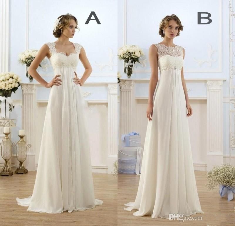 compre vestidos de boda bohemios del nuevo imperio del país 2018