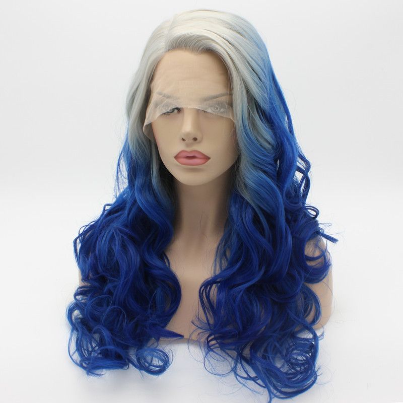 blue ombre wig