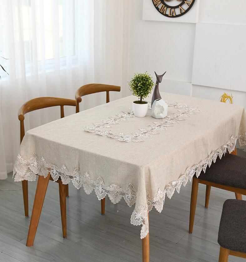 New Style Light Grey Linen Tablecloth Square Tea Table Cloth Cover New Style Light Grey Linen Tablecloth Square Tea Table Cloth Cover Towels Simple Household Linens Round Tablecloths From Niuweihe888
