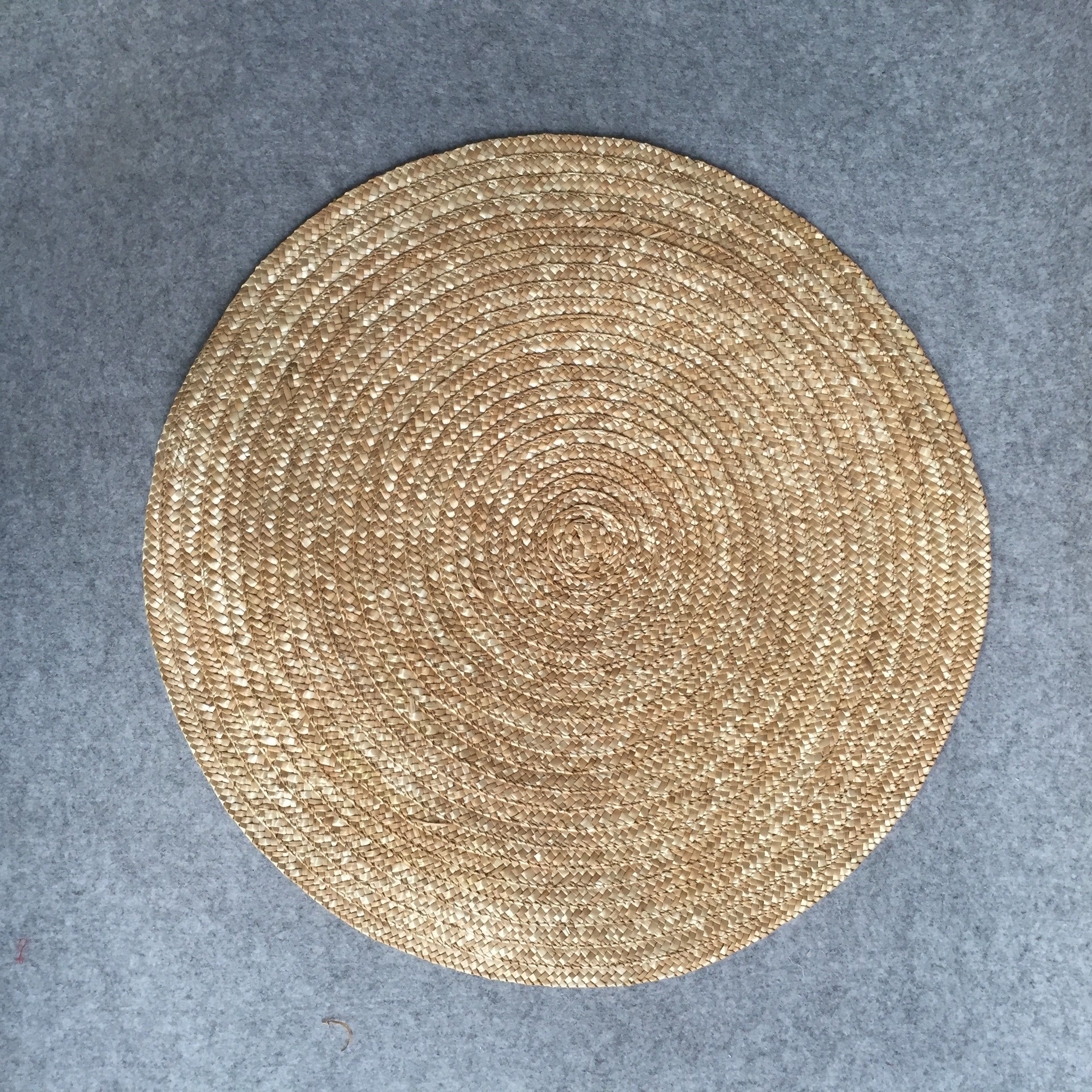 Straw Rattan Hand Made Cushion Comfortable Portable Beige Straw Rattan Hand Made Cushion Comfortable Portable Beige Green Weaving 2017new Pattern Stylish And Durable Round Square Replacement Patio