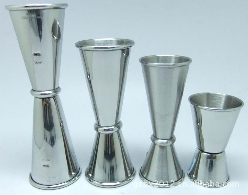 2021 Stainless Steel Jigger Shot Glasses Rose Gold Wine Glasses