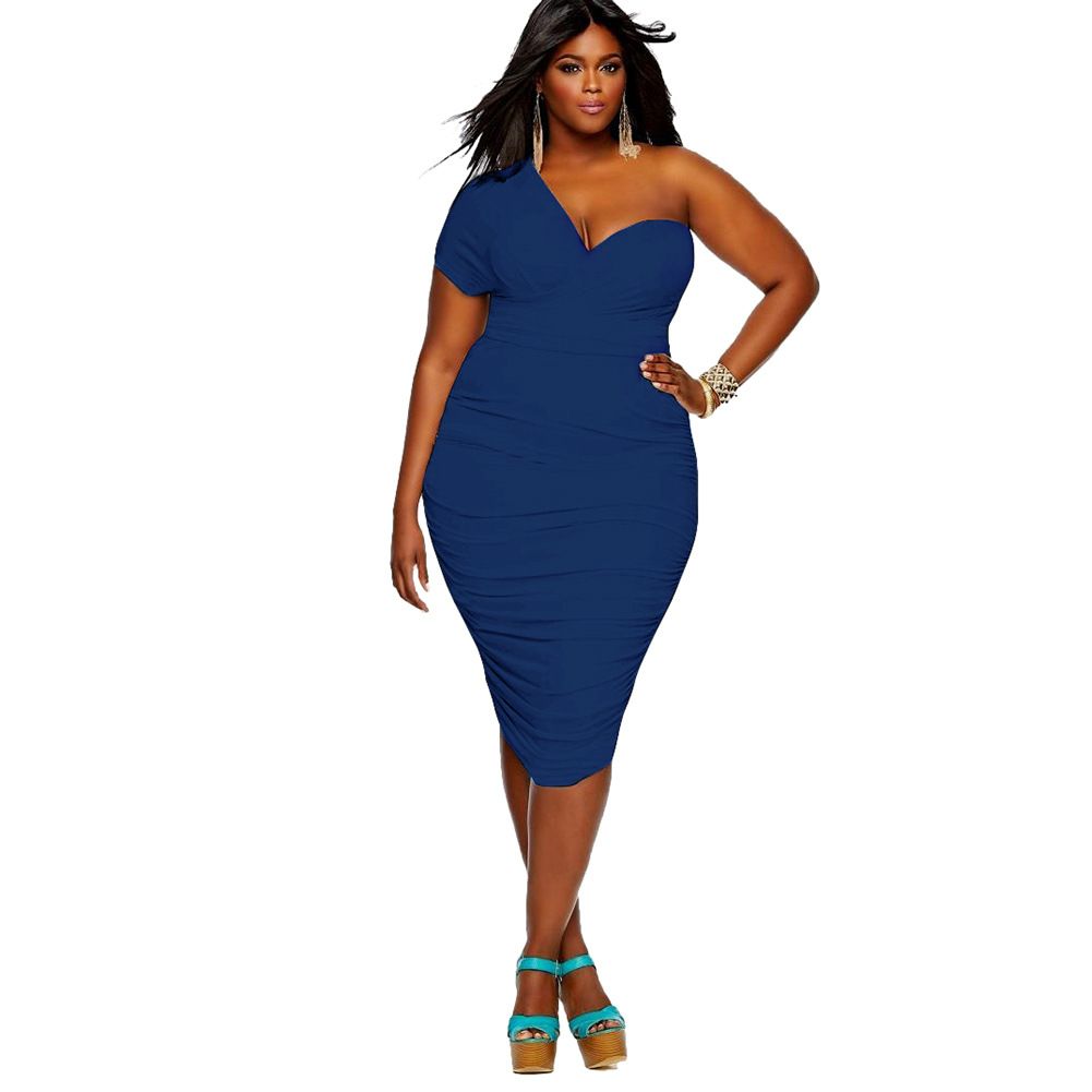 2021 Off Shoulder Sexy Dress Women Fat People Oversized Dresses For ...