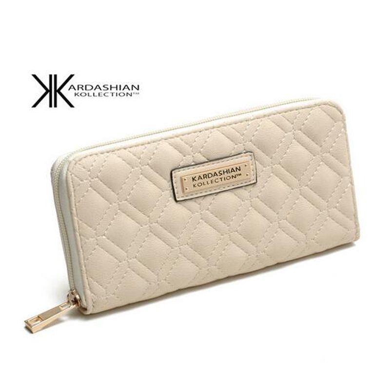 White KK Wallet Long Design Women Wallets Fashion Brand PU 