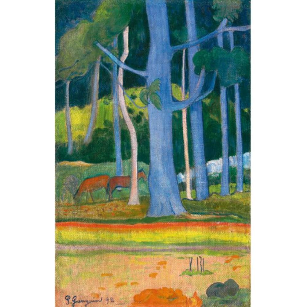 Handmade Paul Gauguin Paintings Landscapes Paysage Aux Troncs Bleus Handmade Paul Gauguin Paintings Landscapes Paysage Aux Troncs Bleus Modern Art Oil on Canvas for Living Decor Oil Painting Handmade Living Room Decor Online ... - Handmade Paul Gauguin Paintings Landscapes Paysage Aux Troncs Bleus