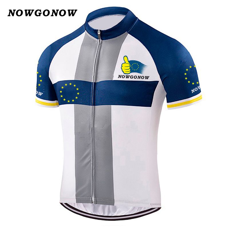 Custom Man 2017 Cycling Jersey European Union Europe Team EU Great