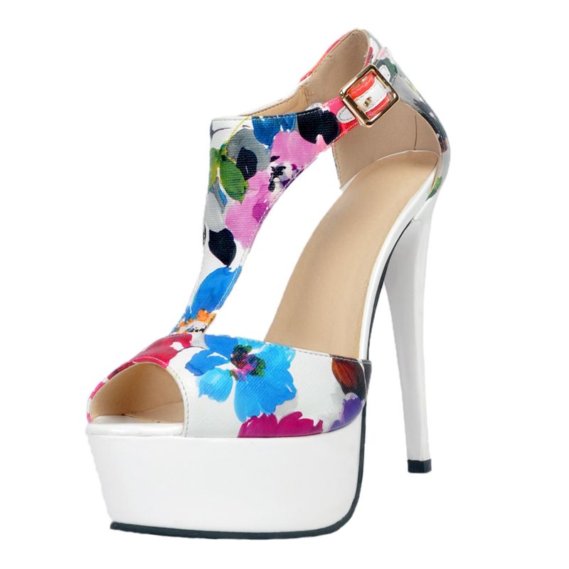 flower print sandals