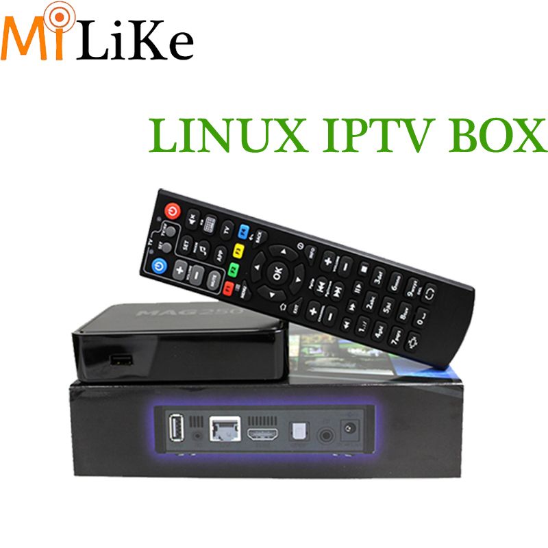 Best Linux IPTV box Mag 250 iptv set top box Media player Not include IPTV account mag250 VS mag 254 260