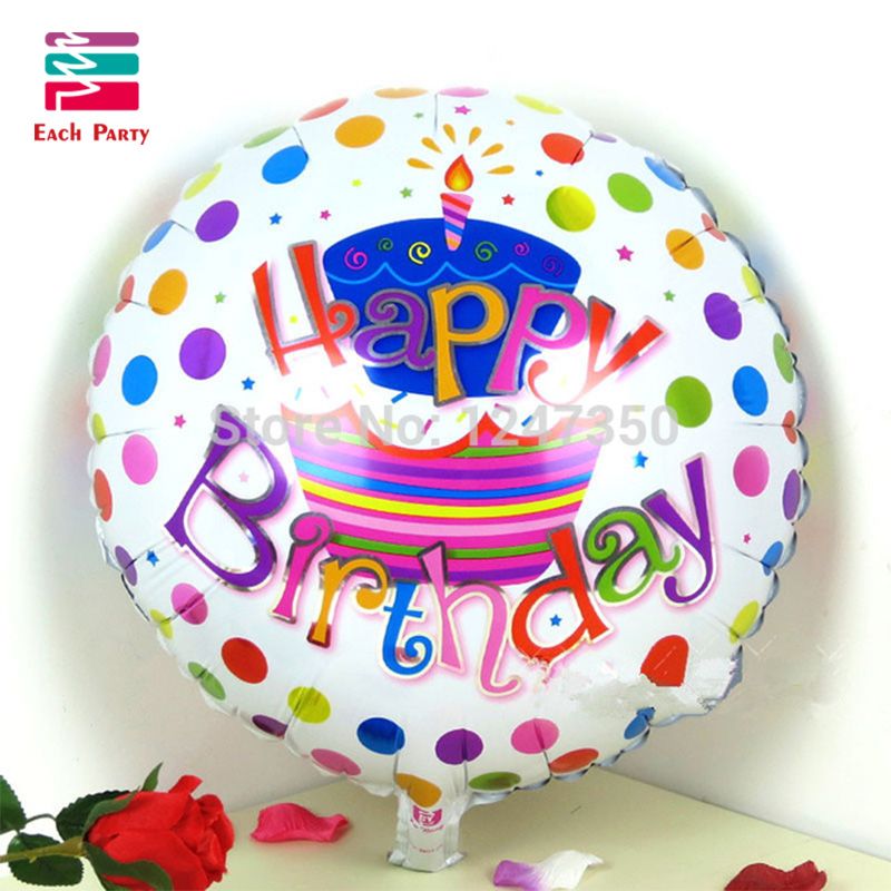 18 Inch Happy Birthday  Cake Foil Balloons Children 