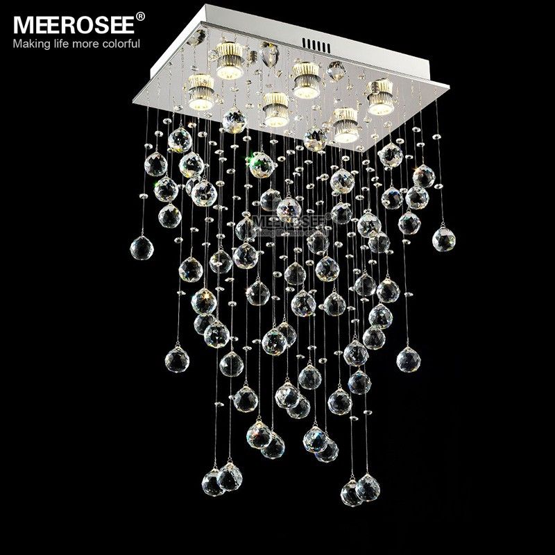 Rectangle Crystal Light Fixture Ceiling Mounted Living Room Bedroom Rectangle Crystal Light Fixture Ceiling Mounted Living Room Bedroom Lamp Res De Cristals Lighting With Real K9 Crystals Md81758