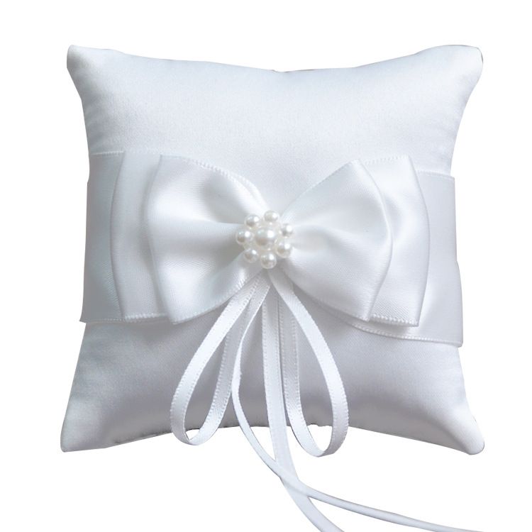 Wedding Ring Pillow And Girl Flower Basket Pearl And Bowknot Decor