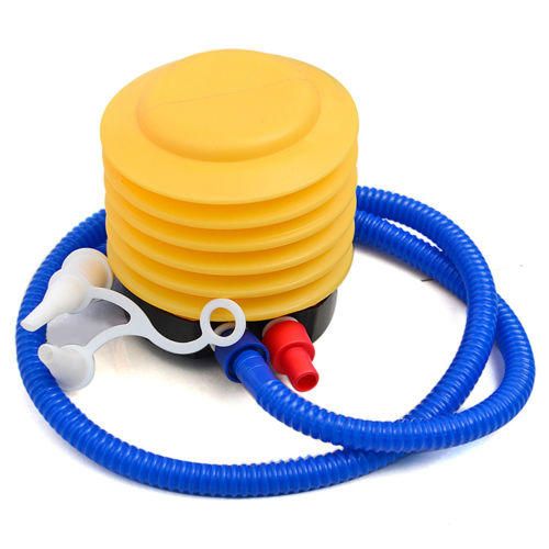 Wholesale Blue Yellow Plastic Hand Foot Pump Inflator for Air Toys
