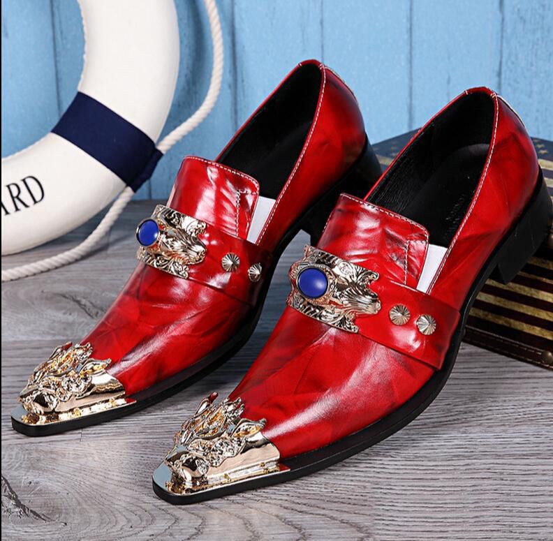 red wedding shoes for men