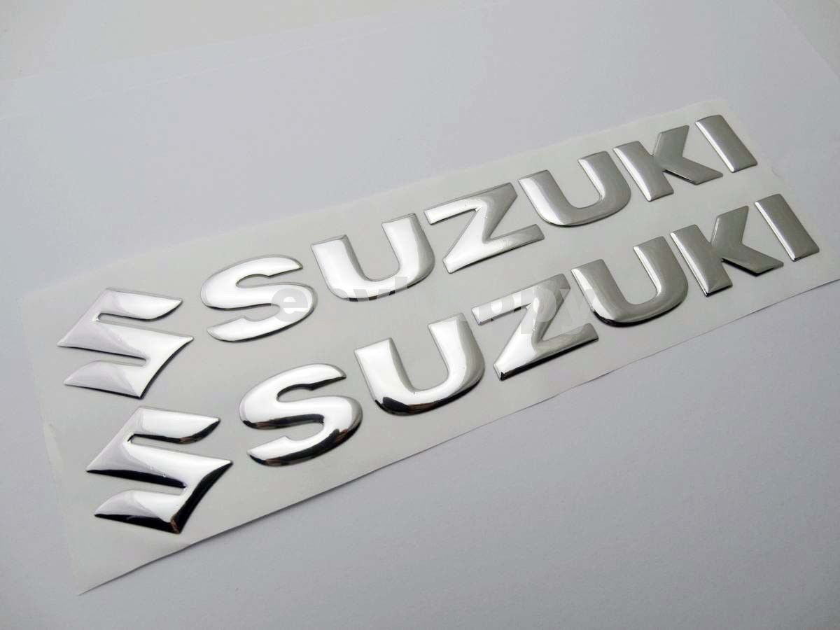 2018 Motorcycle 3d 20cm Silver Decal Sticker Fairing Body Fuel Tank Badge Emblem Logo Scooter Sport Racing Bike Touring For Suzuki From Ebyhappy