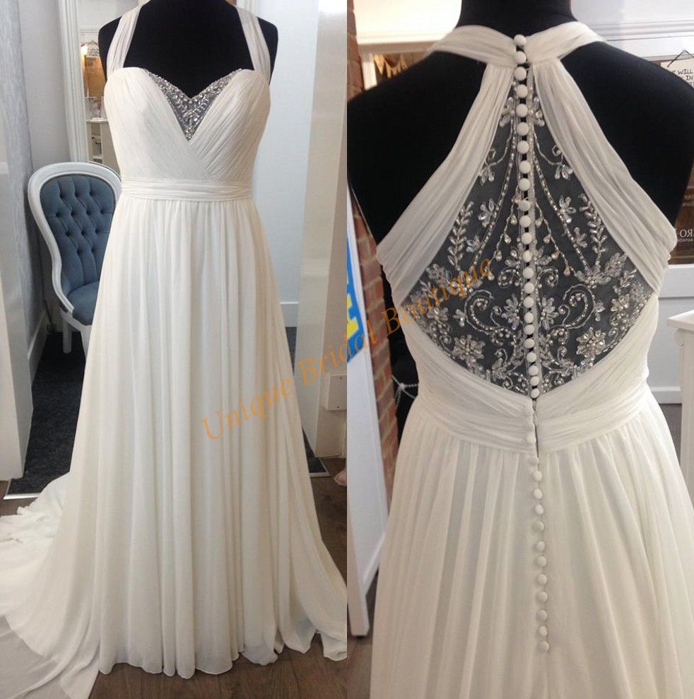 Discount Wedding Dresses For Pregnant Women 2017 With Halter Neck