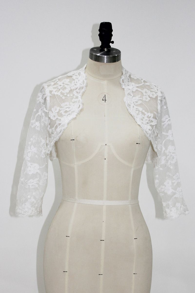white bolero jacket for wedding dress