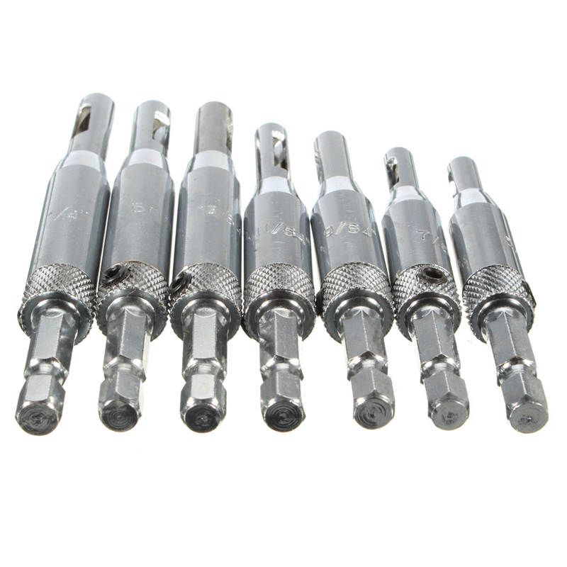 Best Price 7pcs Set Hss Self Centering Window Door Hinge Twist Wood Tapper Drill Bits Tool Solid And Durable Woodworking Tool