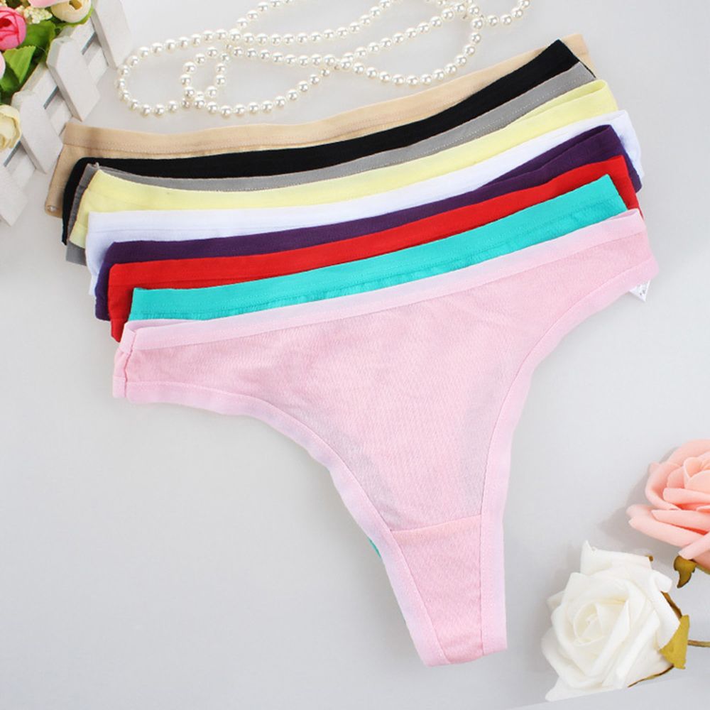 XL XXL XXXL G String Cotton Seamless Thong Underwear Women Traceless ...