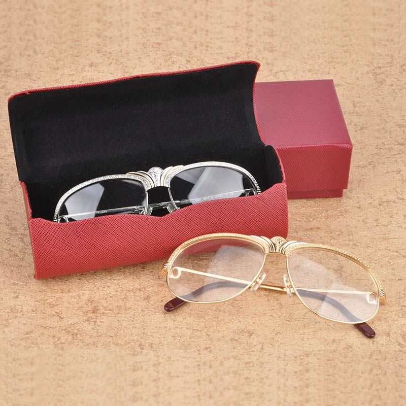 Luxury Diamonds Crown Metal Eyeglasses Frames Women Brand Designer