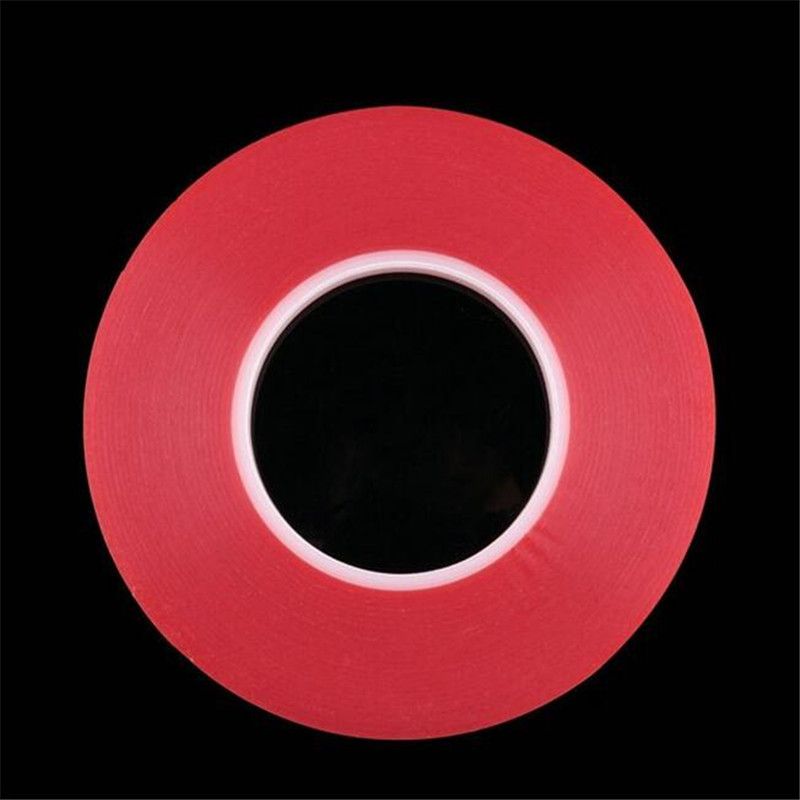 Best Strong Acrylic Adhesive PET Red Film Clear Double Sided Tape No
