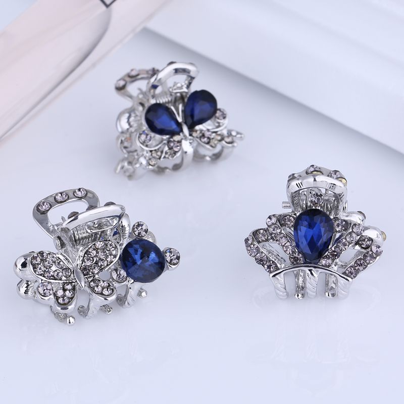 2019 Wholesale Small Mini Size Silver Metal Hair Claw Clips With