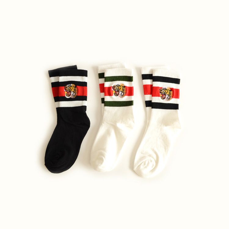 gucci tiger socks black