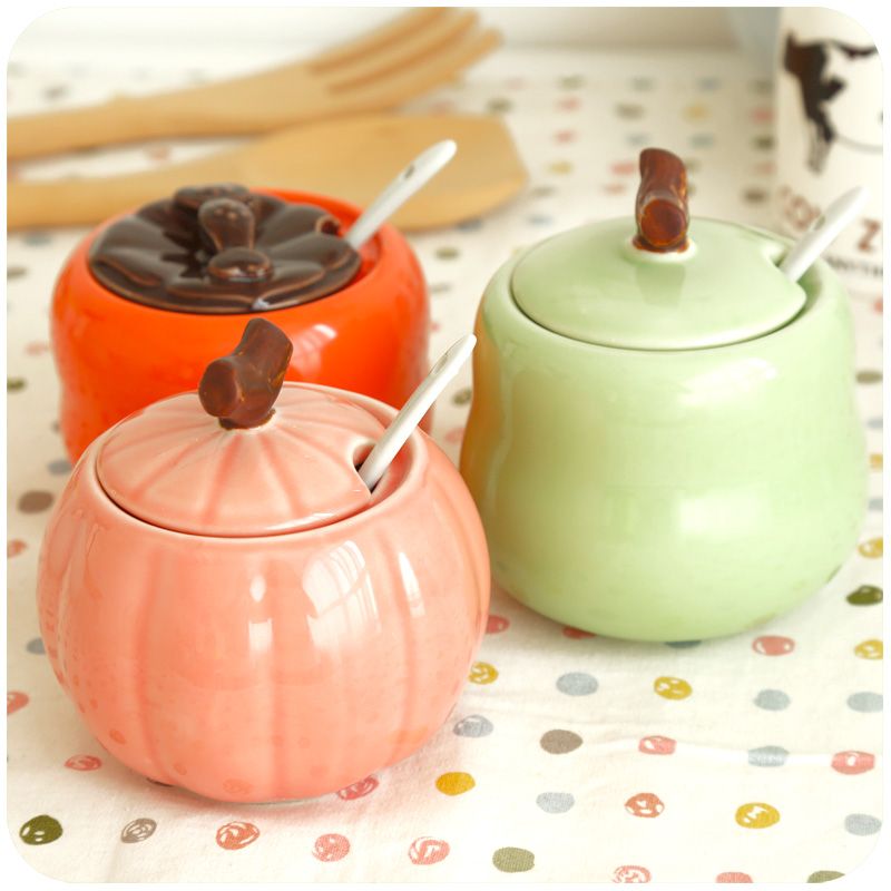 2019 wholesale fashion ceramic spice jars decorative seasoning decorative spice jars