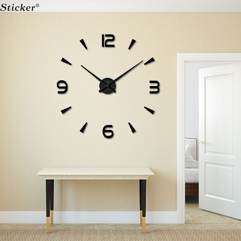 Whole Home Decor 3d Big Size Wall Mirror Sticker Clock Diy Whole Home Decor 3d Big Size Wall Mirror Sticker Clock Diy Acrylic Living Room Meetting Art
