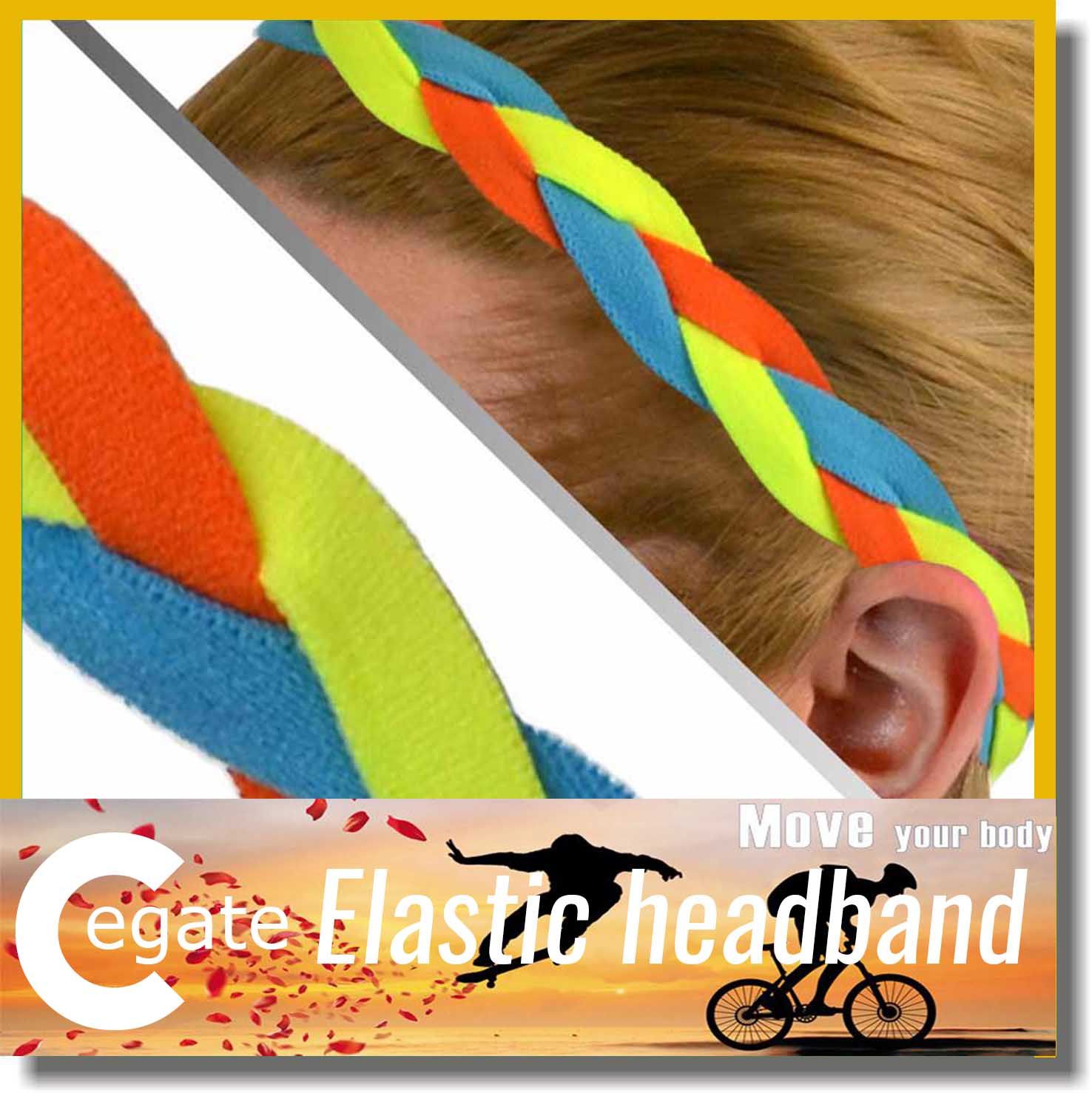 Wholesale 10 Pcs Lot Red Blue White Usa Colors Yoga Braided Headband Softball