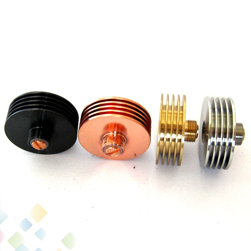 Newest Heat Sink Adaptor 510 Finned Heat Sink For Rebuildable Atomizers 510 Thread Bottom Attached Fit 510 Rda Atomizer High Qulity Dhl Free