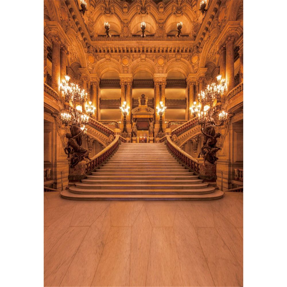 2020 Vintage Castle Photography Backdrop Indoor Stairway Photo Shoot ...
