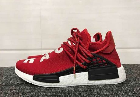 Pharrell Williams in the Studio With Chad Hugo Wears Adidas NMD