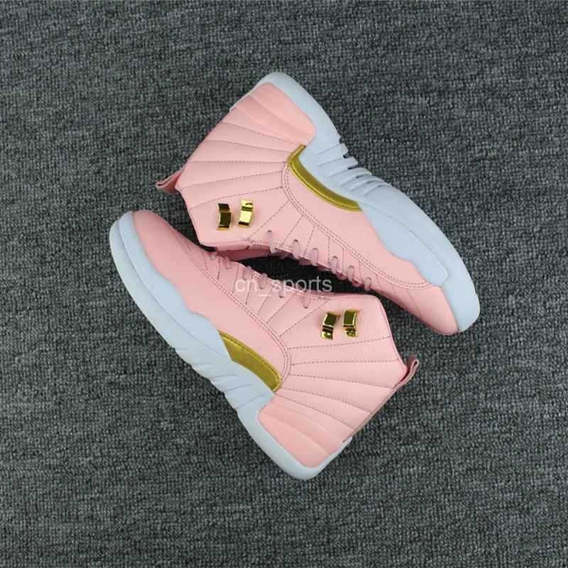 2017 New 12 XII Women Basketball Shoes Pink 12s Womens Sneakers Cheap