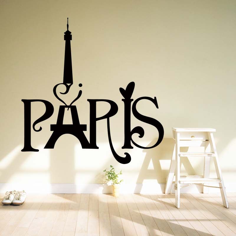 Paris Decals Wall Art for eiffel tower paris love vinyl art quotes personality Paris Decals Wall Art for eiffel tower paris love vinyl art quotes personality
